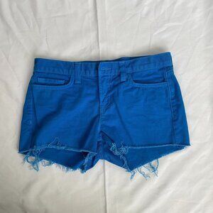 J Brand 25 Blue Cut Off Breakwater‎ Denim Shorts Frayed Hem